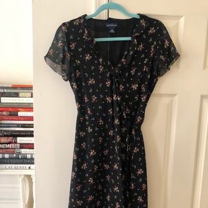 Vintage Ann Taylor Silk Wrap Dress, Sz 6